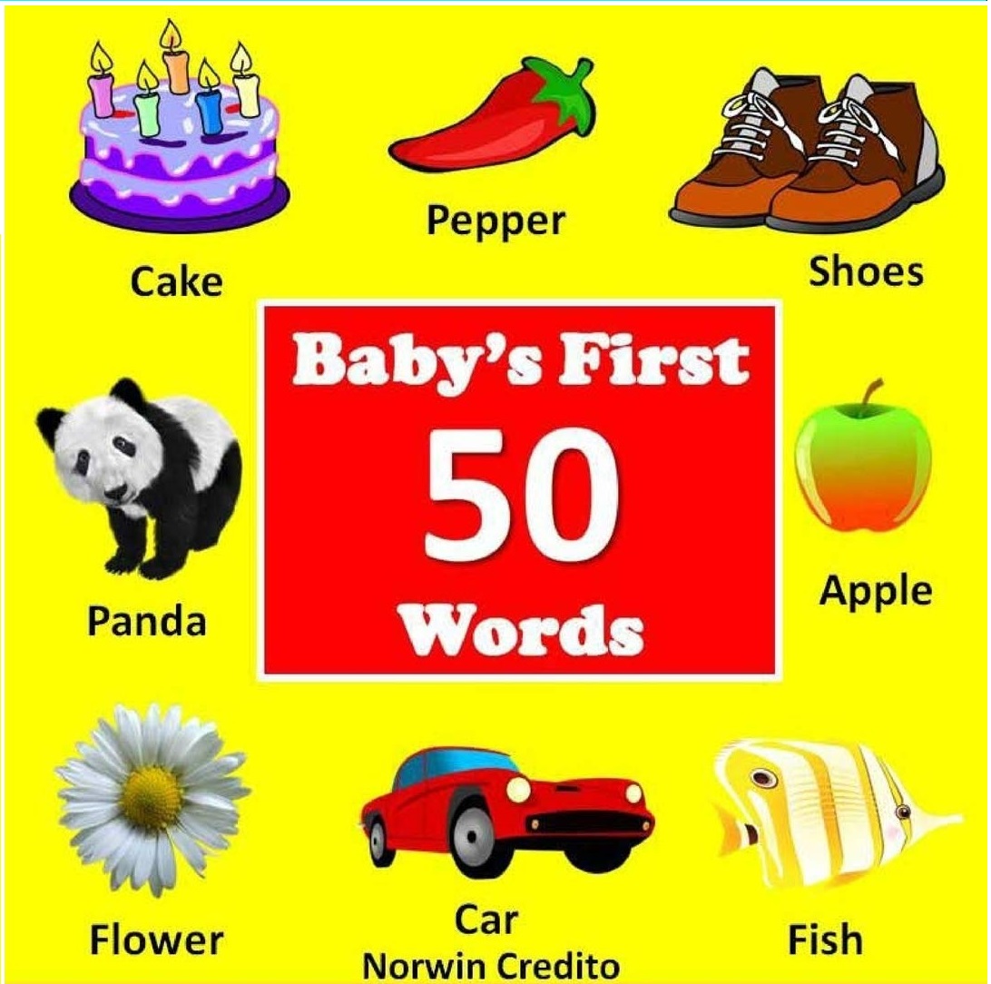 my first 50 words flashcards for kids