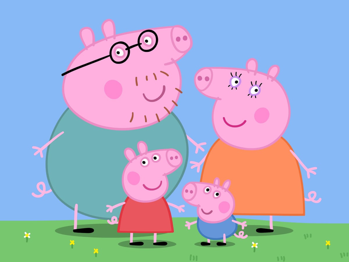 Peppa Pig and Adults Flashcards for kids